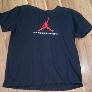 Jordan Tee with Red Jumpman Logo